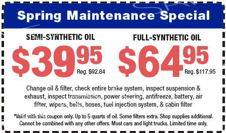 Spring Maintenance Special